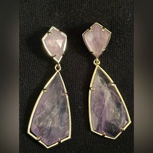 Kendra Scott Carey Amethyst Earrings